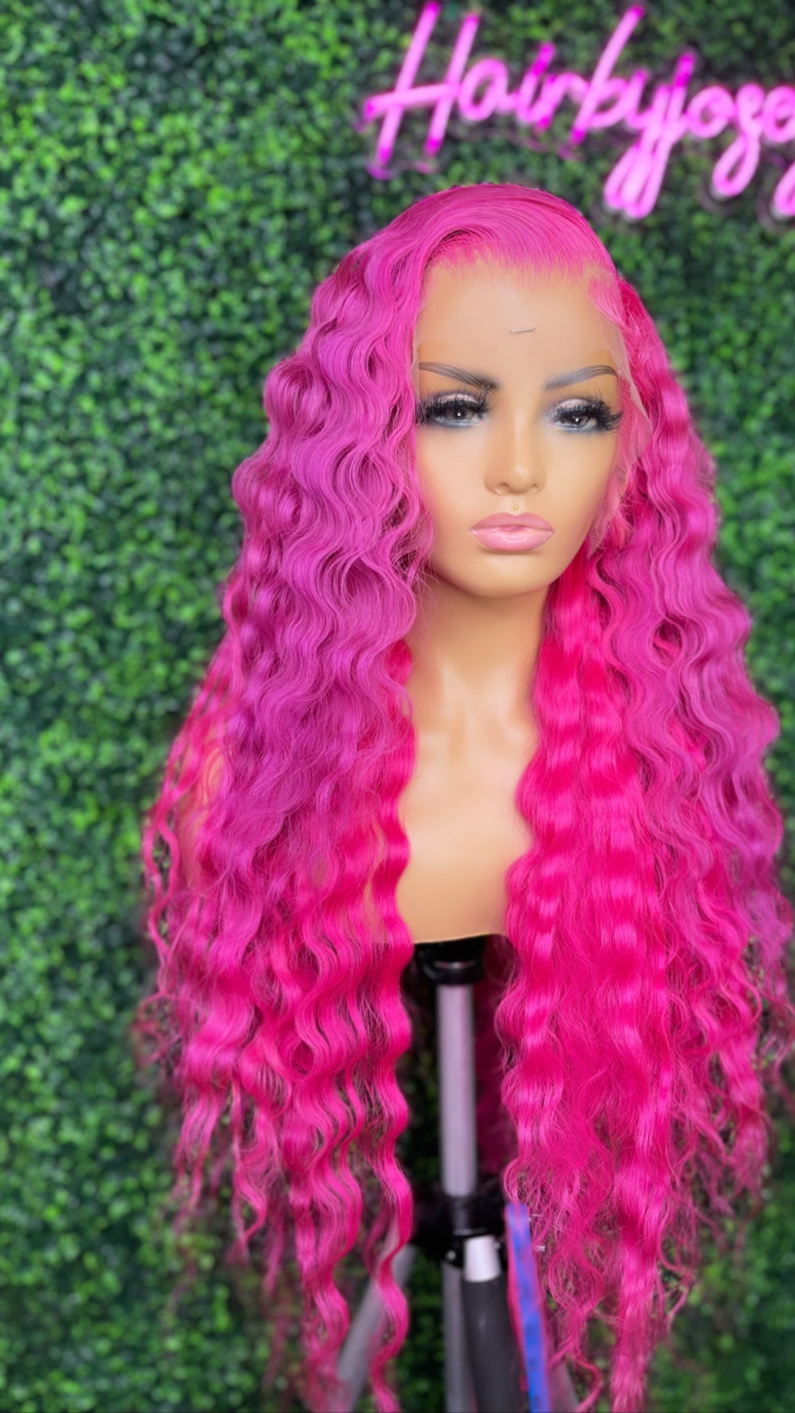 Hand-Made HD 13x4 Frontal Unit-  Crimped Pink