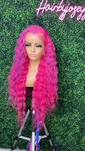 Load image into Gallery viewer, Hand-Made HD 13x4 Frontal Unit-  Crimped Pink
