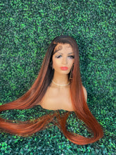 Load image into Gallery viewer, Hand-made Hd wig 34&quot; Frontal Wig - Ginger
