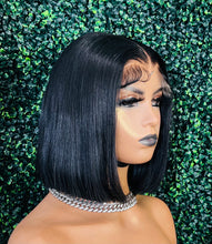 Load image into Gallery viewer, HD 5x5 Jet Black Pre-Made Closure Wig
