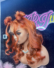 Load image into Gallery viewer, Hand-Made 13x4 Frontal unit-Ginger Spice
